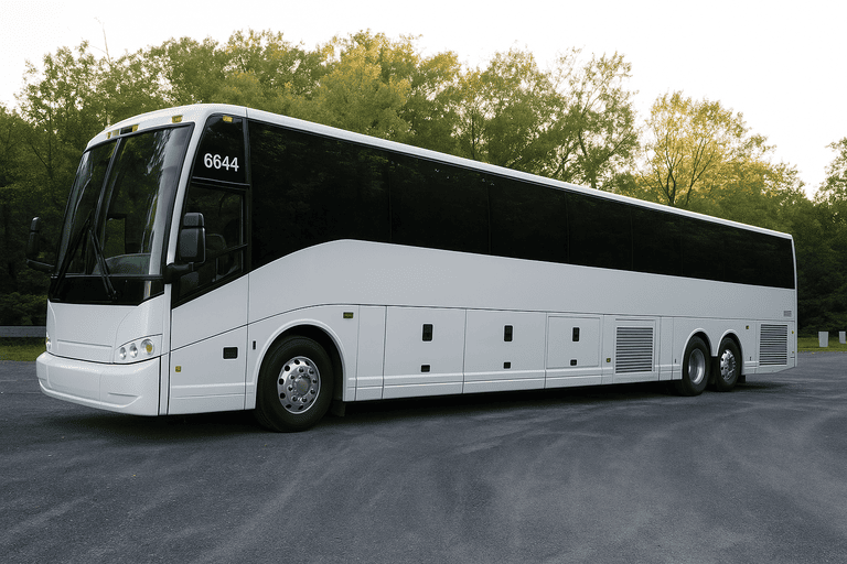 exterior of Round Rock Coach Bus Service coach bus