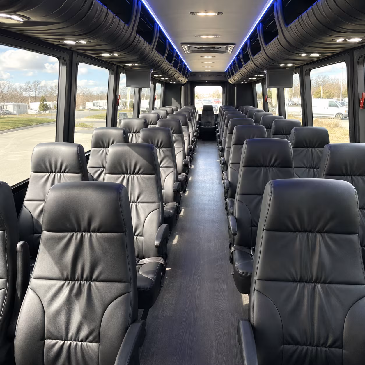 charter buses for round rock weddings at hill country venues