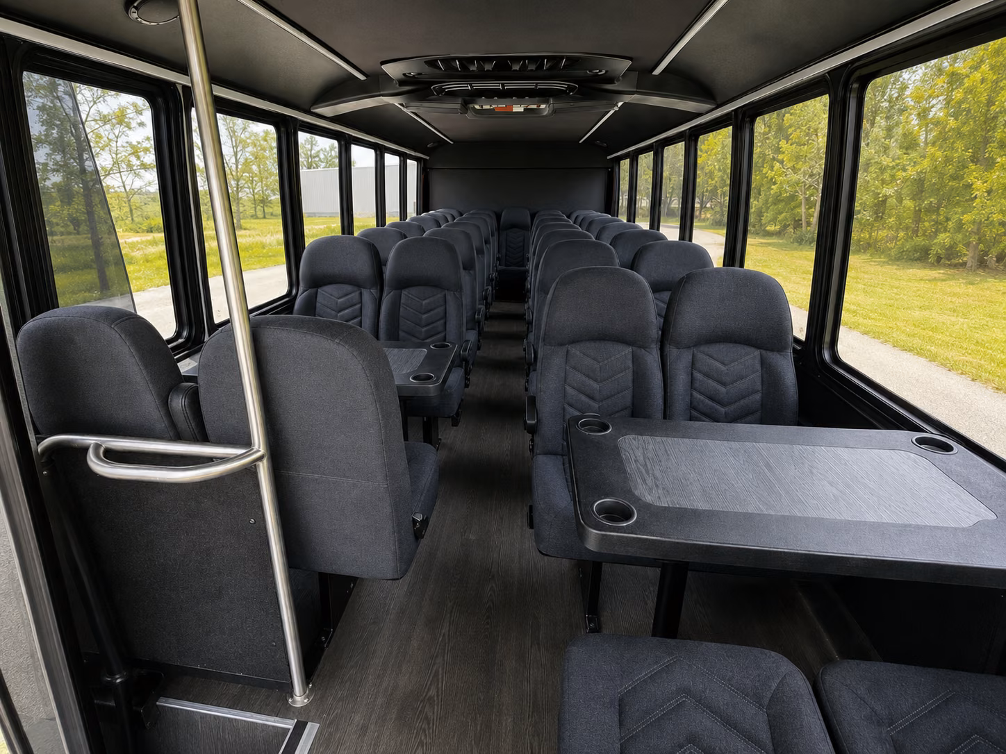 round rock 15 passenger minibus inside