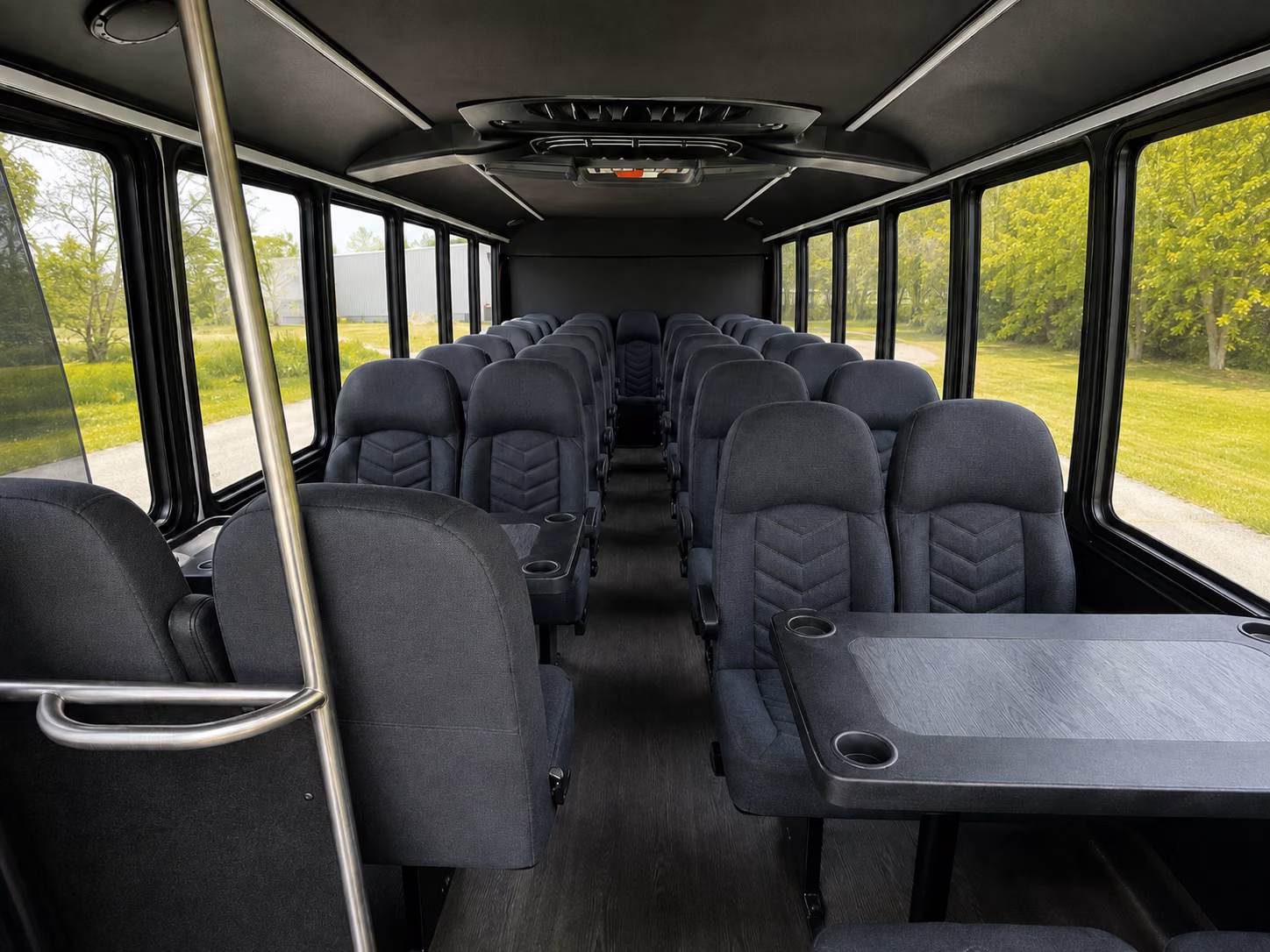 round rock 20 passenger minibus inside