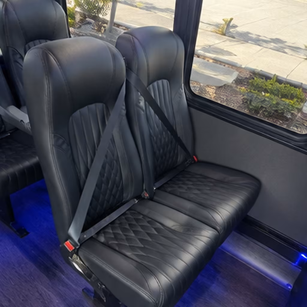 round rock 35 passenger minibus interior