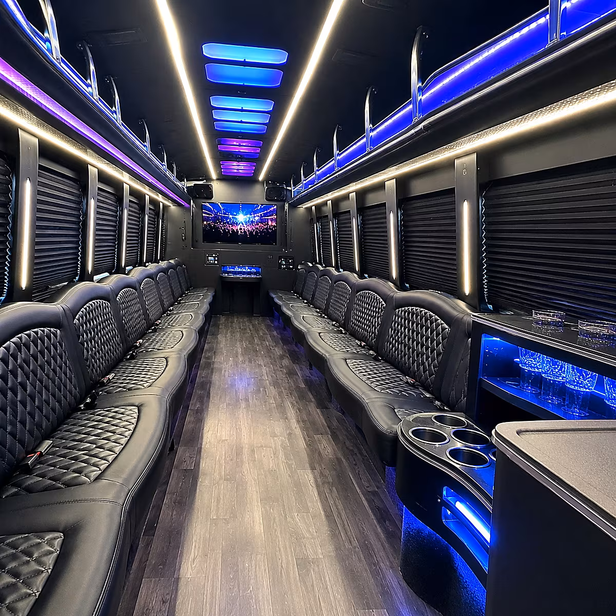 round rock party bus inside