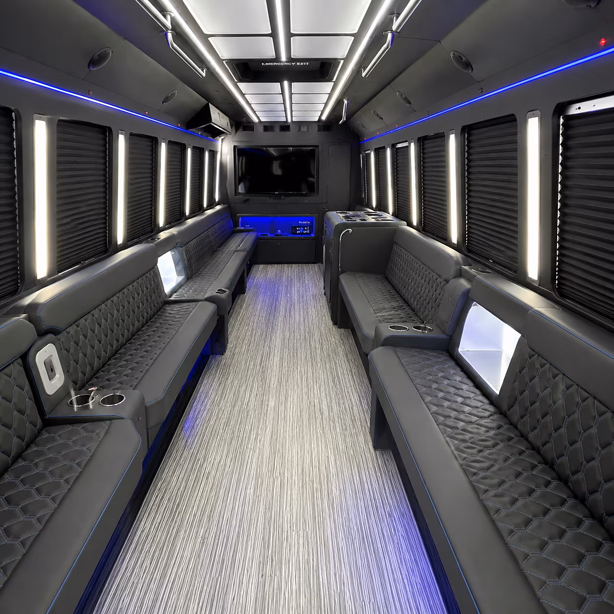 round rock party bus interior