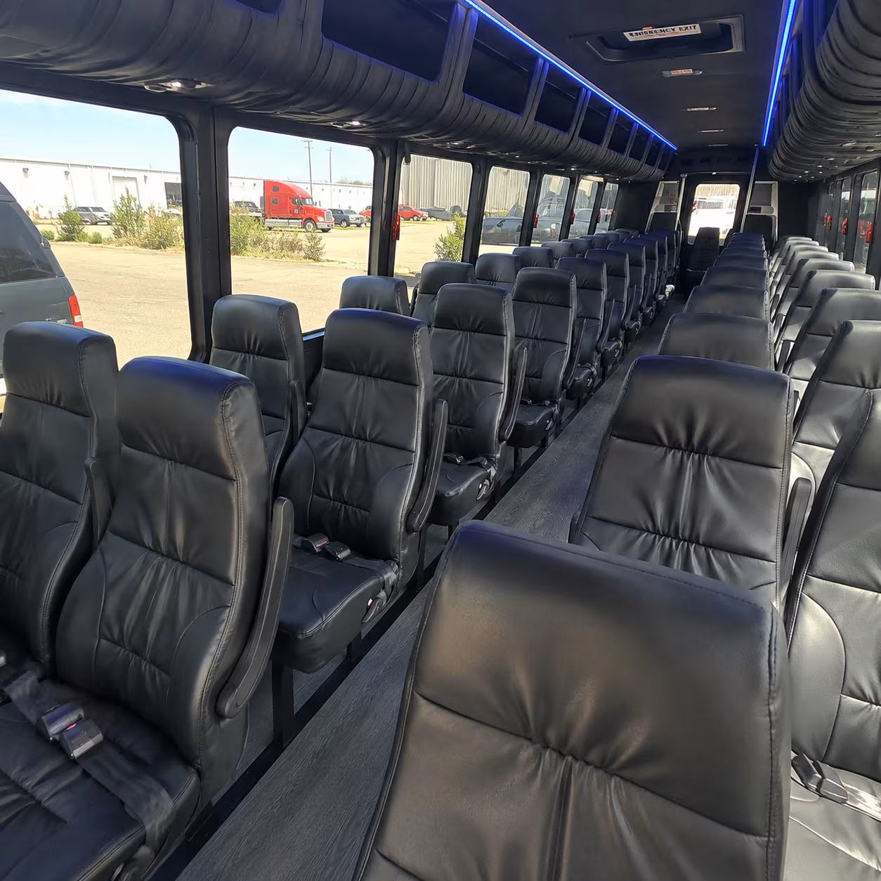 shuttle buses for round rock wedding guests between hotels and your venue